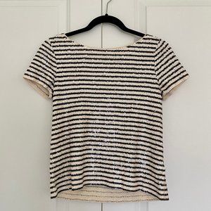 JCrew Sequin Tee, XS